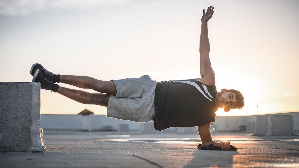Picture of young man doing Plank - Arm Workout